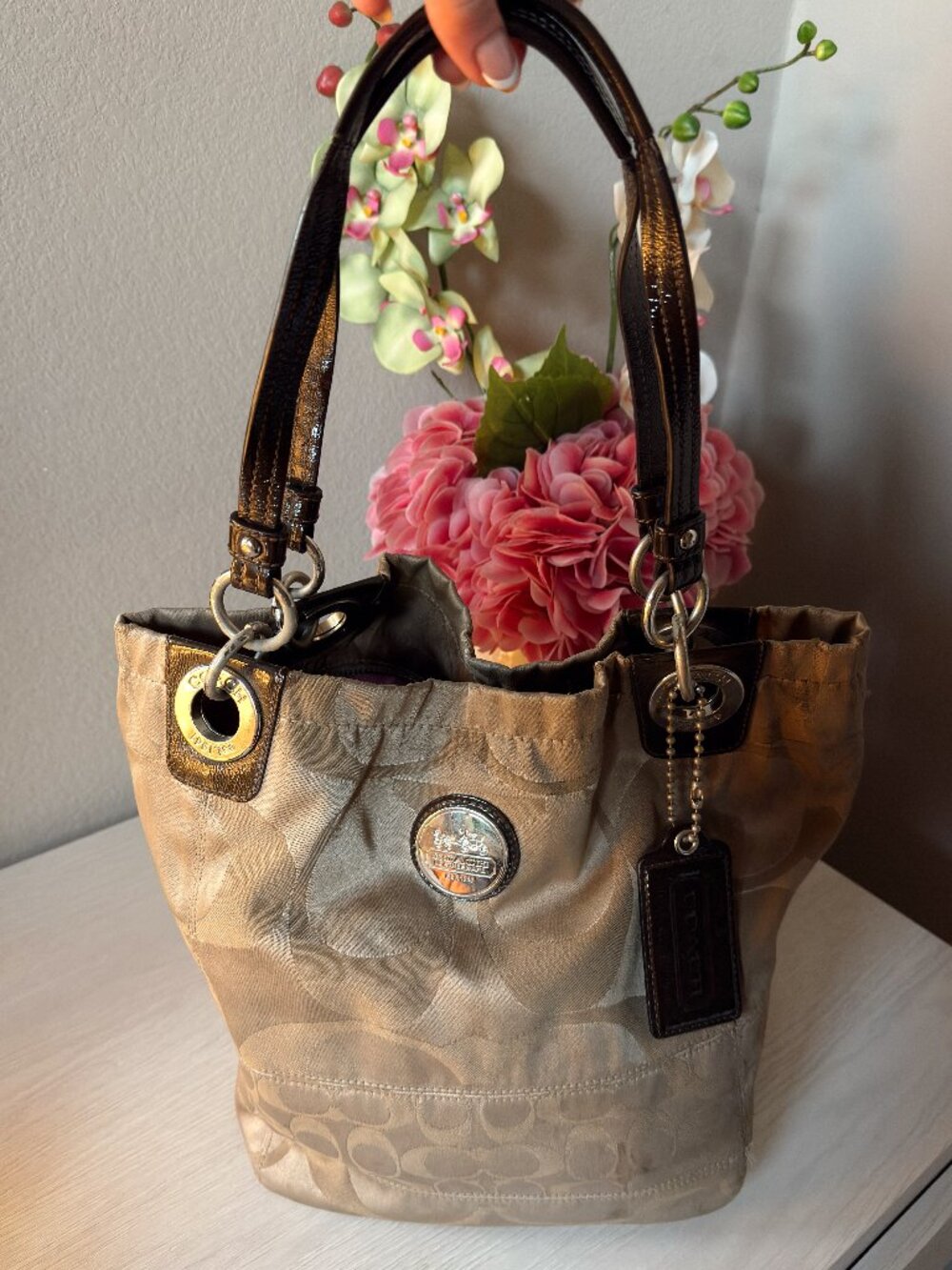 Vintage Coach Signature Shoulder Bag